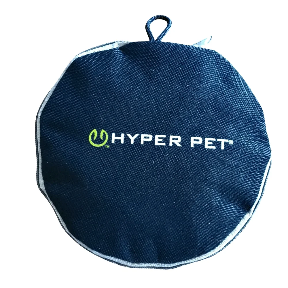 Hyper Pet Collapsible Travel Waterproof Bowls Zip Up‎ Portable Black